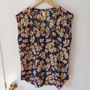 J. Crew Floral Tank Top